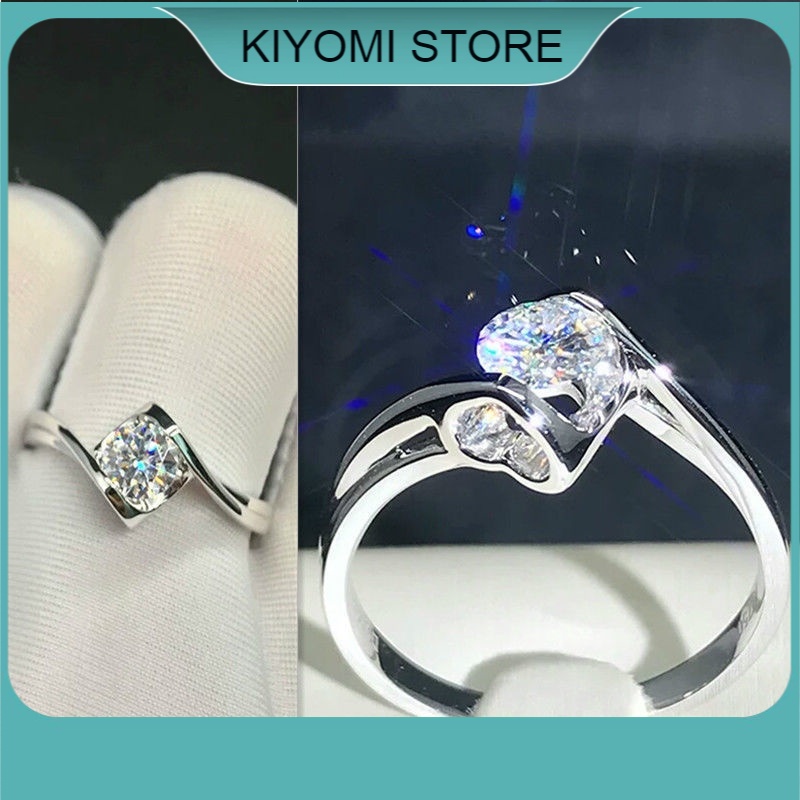 Nhẫn Bạc Đính Đá Phong Cách Hàn Quốc Cho Nữ KIYOMI STORE NT010