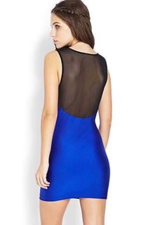 Đầm phi bóng vôn phối lưới F21