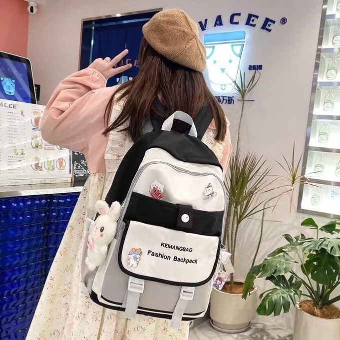 Balo nữ đi học ZIMO đẹp dễ thương giá rẻ cao cấp,cặp đi học nam nữ thời trang đựng laptop chống nước