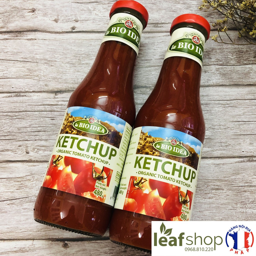 Sốt tương cà ketchup hữu cơ Luce và Bio Idea