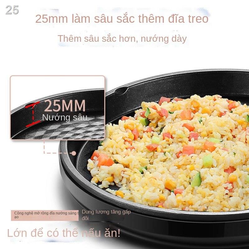 ❀﹍™Chảo nướng điện Supor gia dụng mới làm nóng hai mặt pancake máy chiên đa chức năng sâu và tăng độ chính