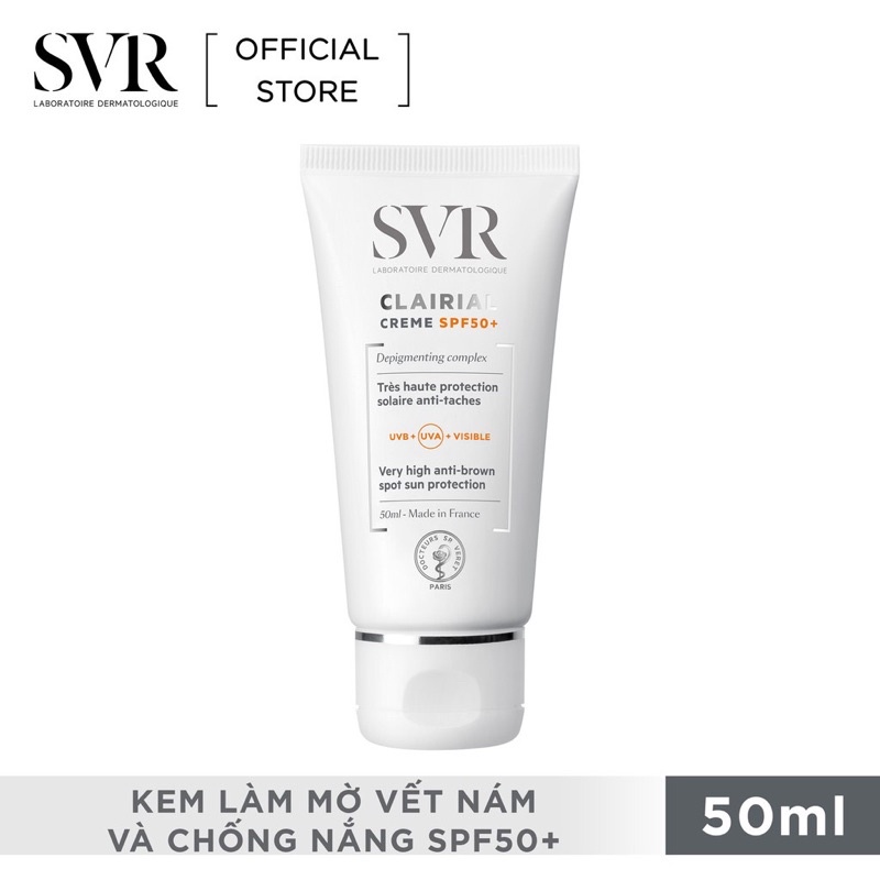 Kem chống nắng SPF 50+ SVR CLAIRIAL Creme SPF50+ 50ml | Sinchi House