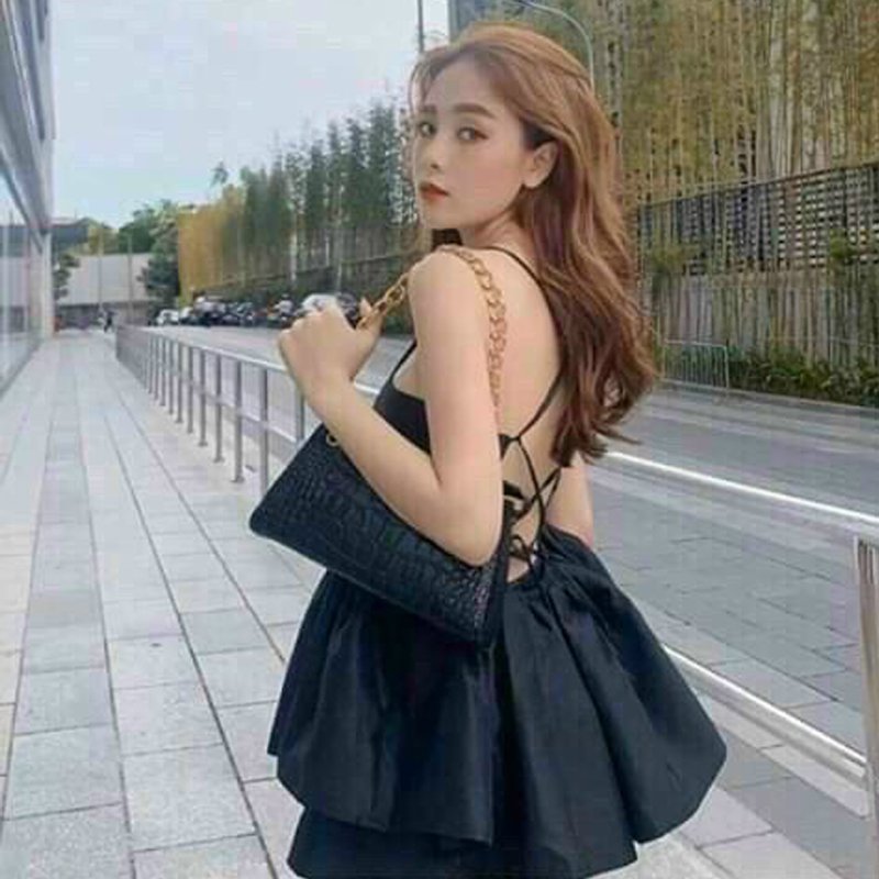Set Bộ Nữ Đùi Xòe Đan Dây Lưng ( Có Mút Ngực ) Thời Trang Gautier, Kiểu Dự Tiệc Công Sở Đi Chơi Dạo Phố
