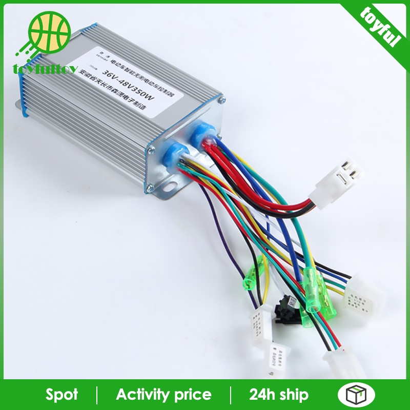 Thiết Bị Điều Khiển Tốc Độ Động Cơ Không Chổi Than DC 36V 48V 350W Dành Cho Xe Đạp Điện