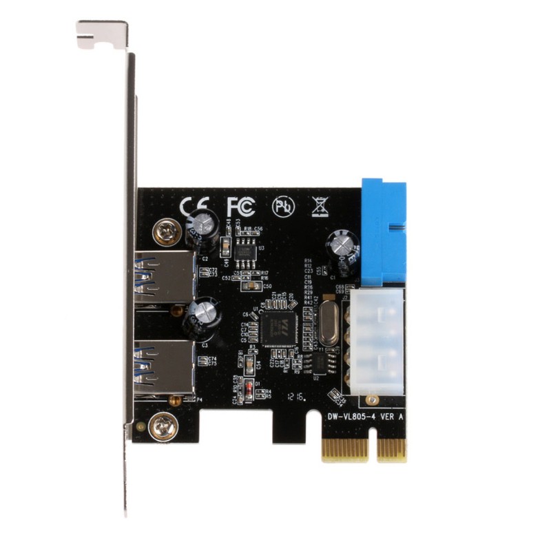 Bộ chuyển đổi PCI Express USB 3.0 gồm Card Adapter 4-Pin