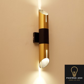 Đèn LED gắn tường treo phòng ngủ, phòng khách, hình ống mã 1735 - Đèn Phương Anh
