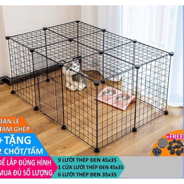 Khung lưới sắt trang trí treo tường derco lắp kệ màu đen làm kệ đa năng thông minh gia dụng Tachi Store