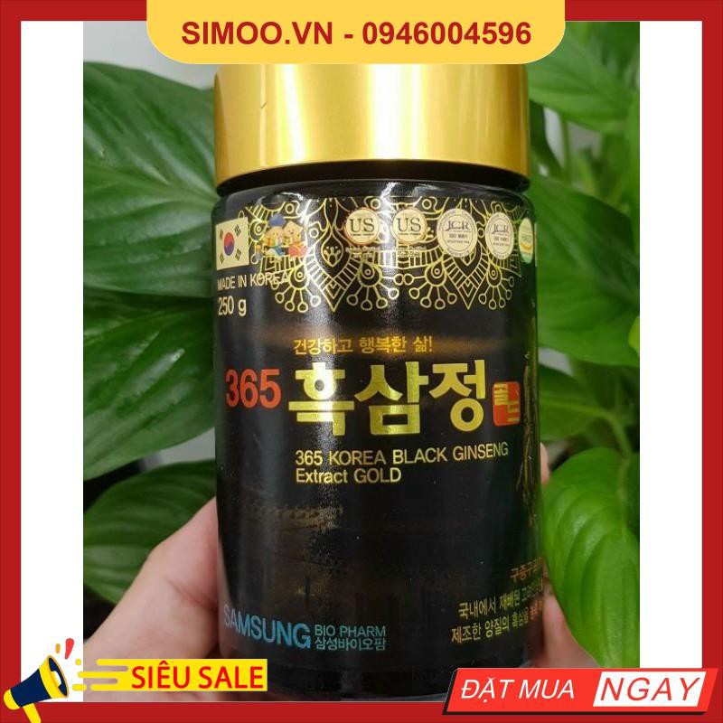 💥 ⚡ SẢN PHẨM CHÍNH HÃNG 💥 ⚡ Cao Hắc Hồng Sâm 365 SAMSUNG BIO PHARM Hàn Quốc Hộp 4 Lọ x 240g 💥 ⚡