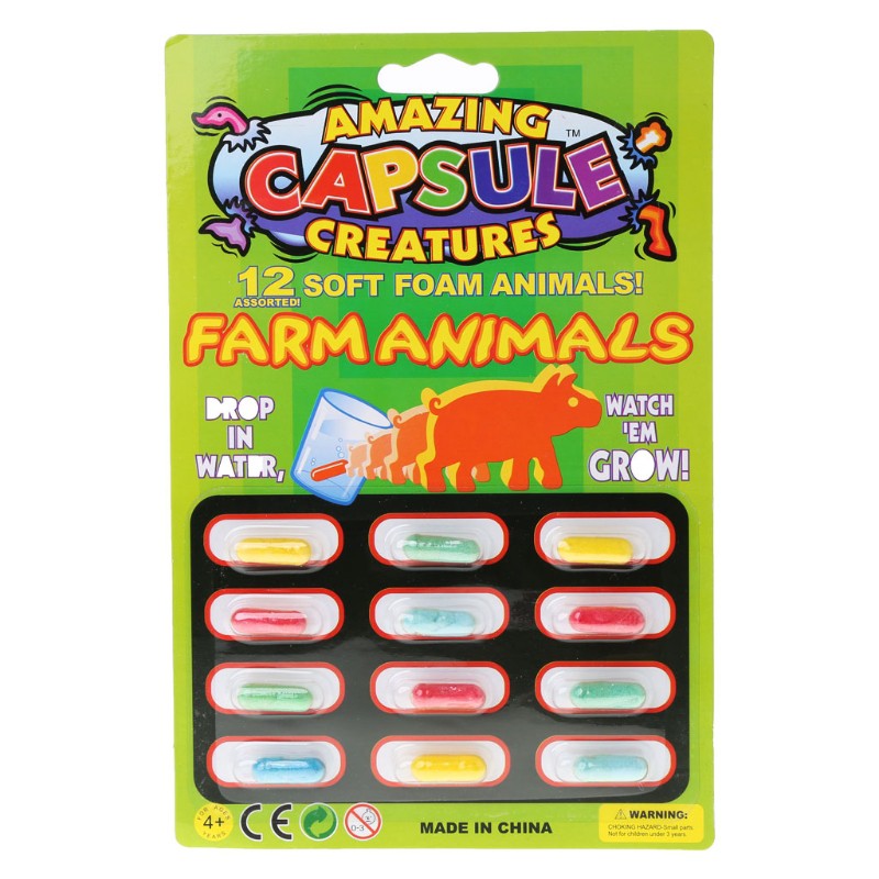 ★TOY♣ 4PCS Magic Grow Capsules Baby Cognition Toys Educational Toy Larger In Water