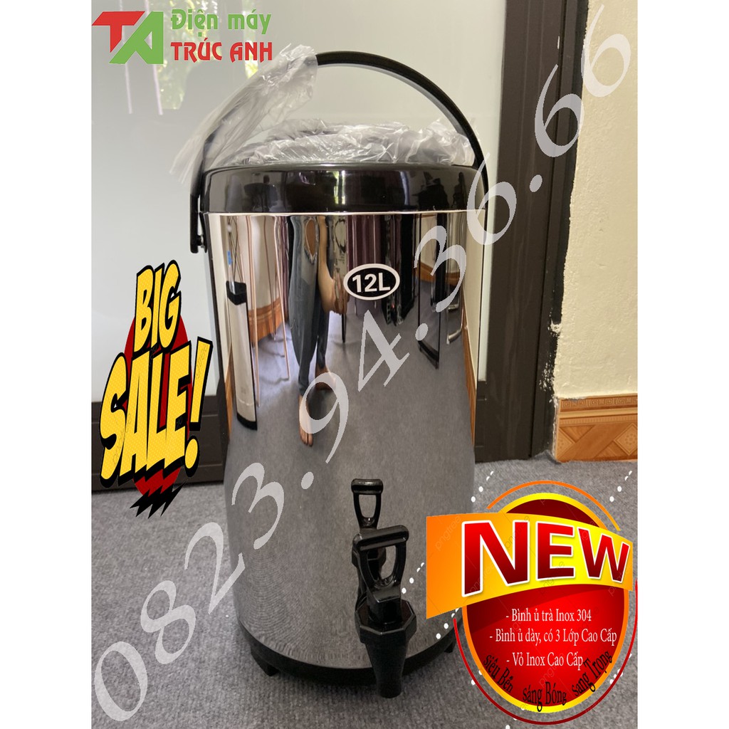 Bình ủ trà 10L có đồng hồ đo nhiệt / không có đồng hồ đo nhiệt - Bình ủ trà 12L | BigBuy360 - bigbuy360.vn