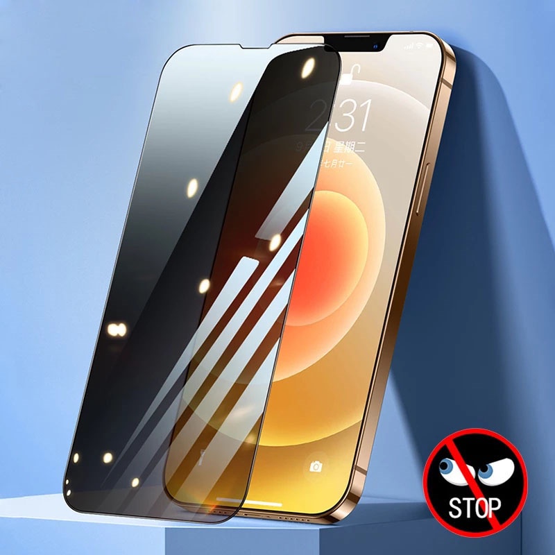 Kính cường lực chống nhìn trộm bảo vệ toàn diện cho iPhone 13 Pro Max 11 Pro Max X XS Max XR 6 7 8 thumbnail