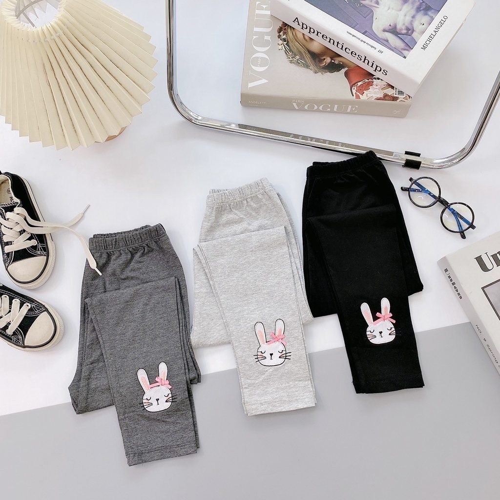 ✔️9-35kg✔️ Quần dài cho bé gái họa tiết cừu mây thỏ chất liệu COTTON  sài gòn cực đẹp