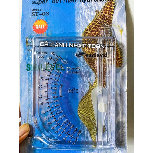 THƯỚC ĐO ĐỘ MẶN SUPER DEFINED HYDROMETER ST 03 CHO BỂ CÁ