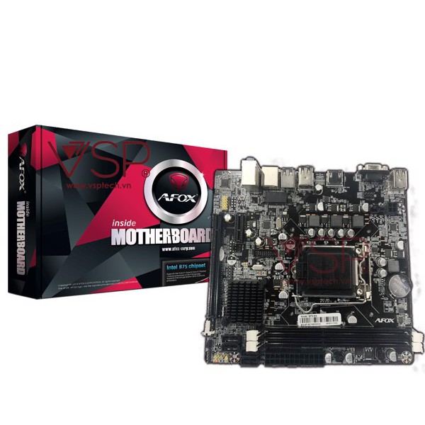 [Mã ELMS05 giảm 5% đơn 300k]MainBoard Afox INTEL B75 Lan 1G chính hãng