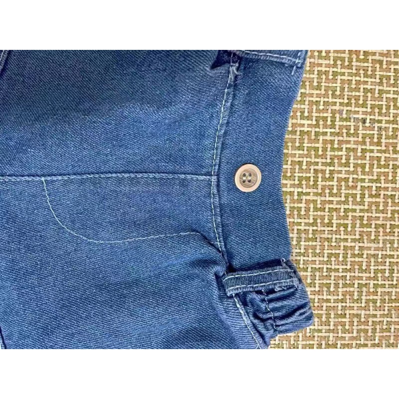 (10-28kg) Quần jean ngố bé trai 2-8 tuổi phong cách Hàn Quốc 2022 chất sịn