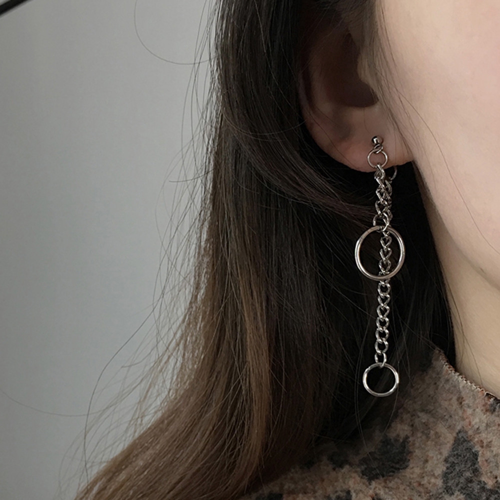 Khuyên tai dài tua rua phong cách Hàn Quốc thời trang cá tính