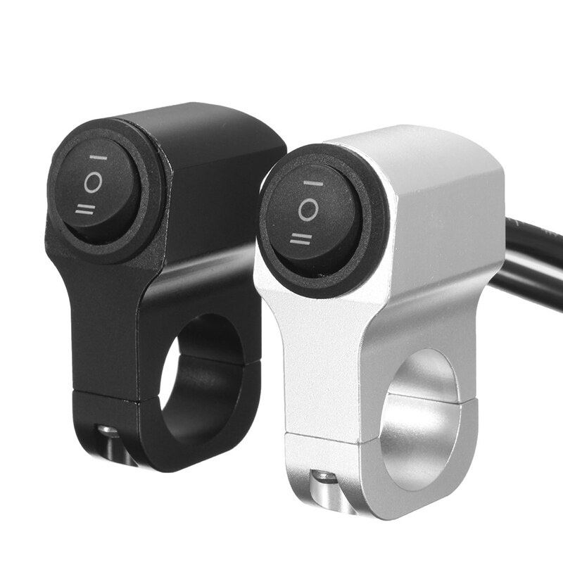 Công Tắc Đèn Pha Ba Vị Trí Bằng Hợp Kim Nhôm Chống Thấm Nước 22mm 7/8in 12V Cho Xe Máy