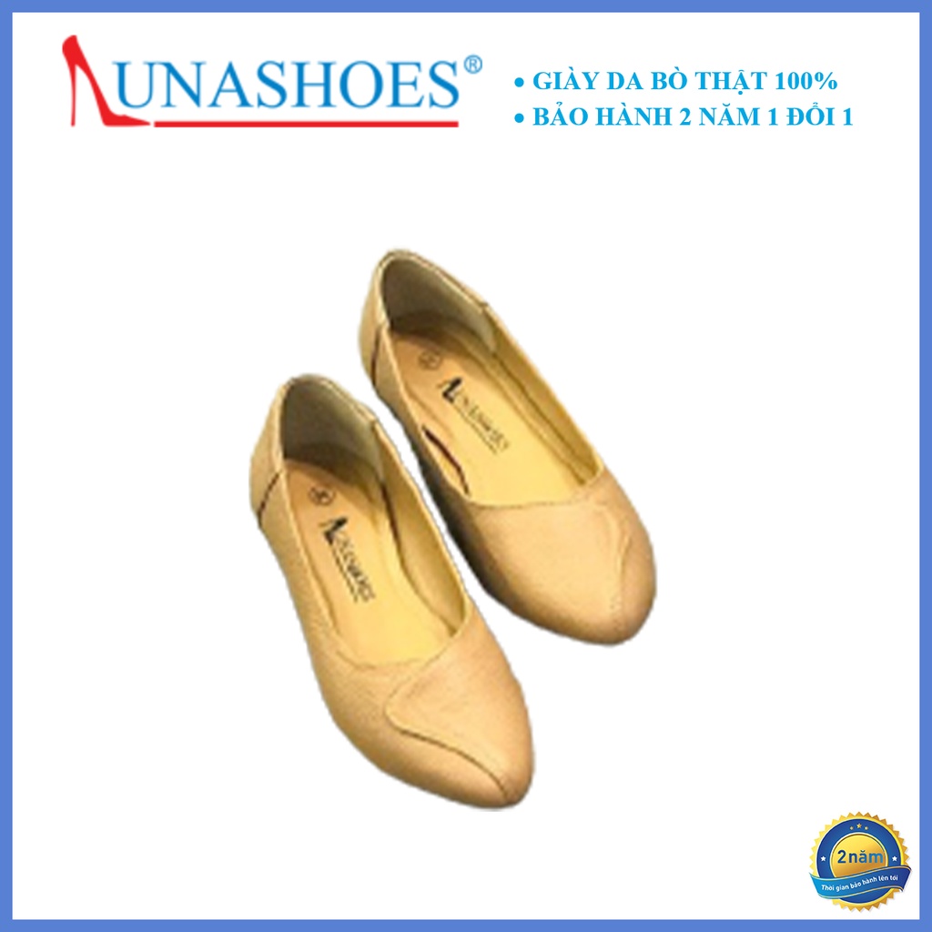 Giày moca nữ Lunashoes 1073 giầy đế bệt mũi nhọn cho mẹ cao cấp nhiều màu bảo hành 24 tháng Fullbox hàng vnxk