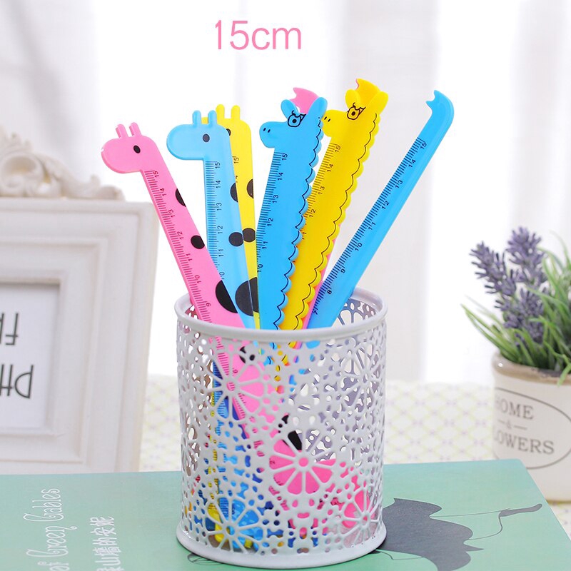 Thước kẻ 15cm hình hươu cao cổ kiểu dáng dễ thương