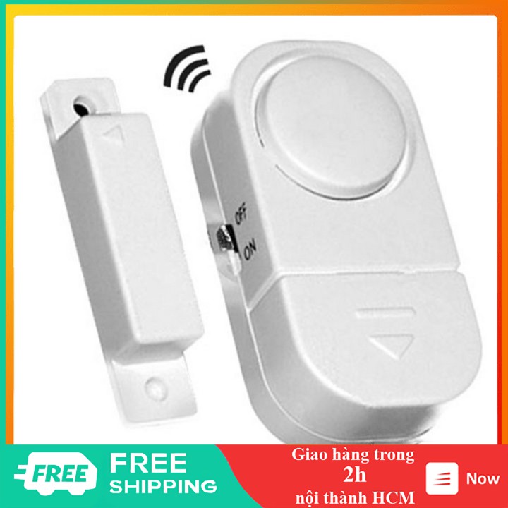 Chuông gài cửa 🤗 Freeship 🤗 chuông cảm biến báo động chống trộm thông minh dùng pin âm báo to - GD0903