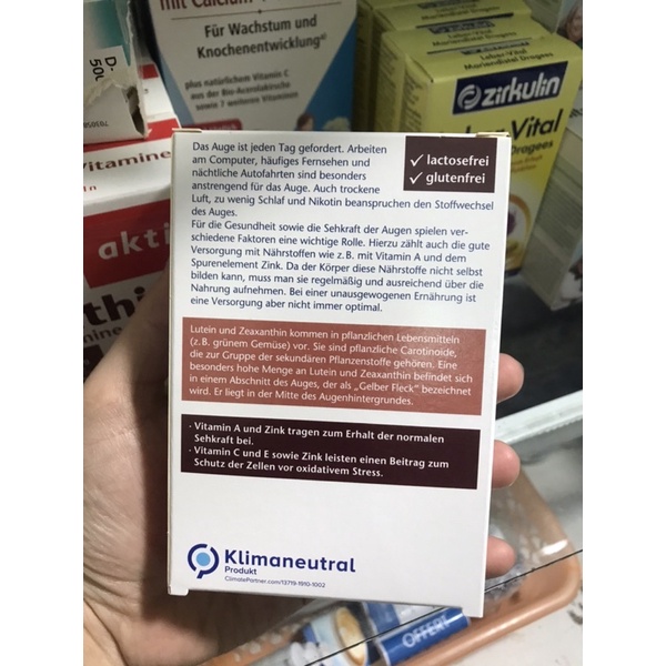 VIÊN UỐNG BỔ MẮT Augen Vital Doppel herz