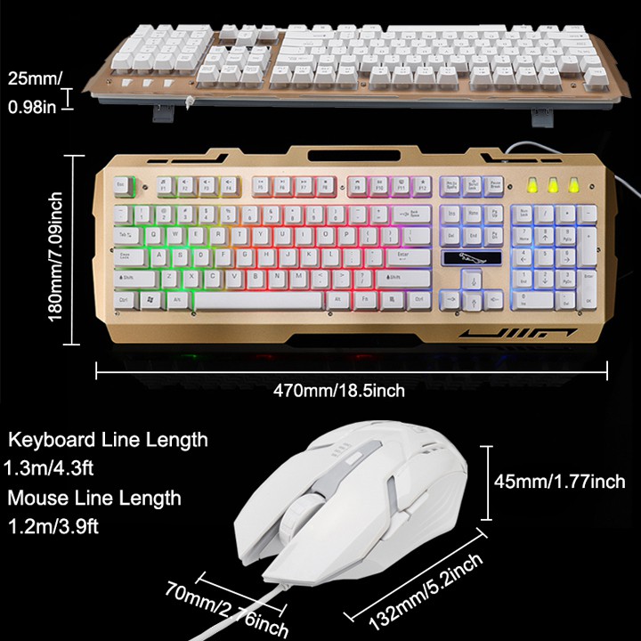 [CHÍNH HÃNG] Bộ Bàn Phím kèm Chuột có đế đựng điện thoại tặng lót chuột dành cho GAME thủ G700/ BOSSTON 8350 | BigBuy360 - bigbuy360.vn