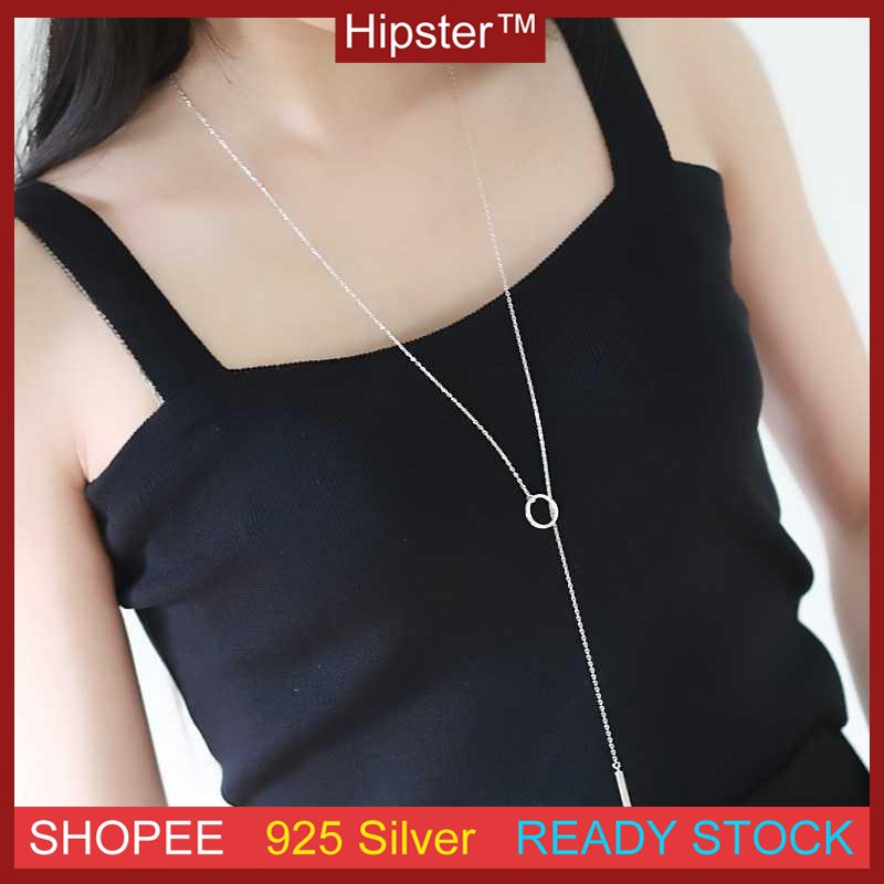 Mặt Dây Chuyền Vòng Cổ Dài Phần Thiết Kế đơn Giản Mẫu Nữ