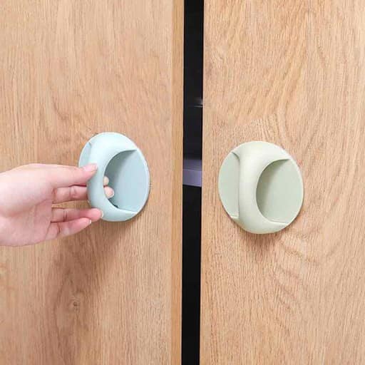 Combo 2 Tay nắm cửa tủ, cửa tủ quần áo, ngăn kéo loại dán đa năng