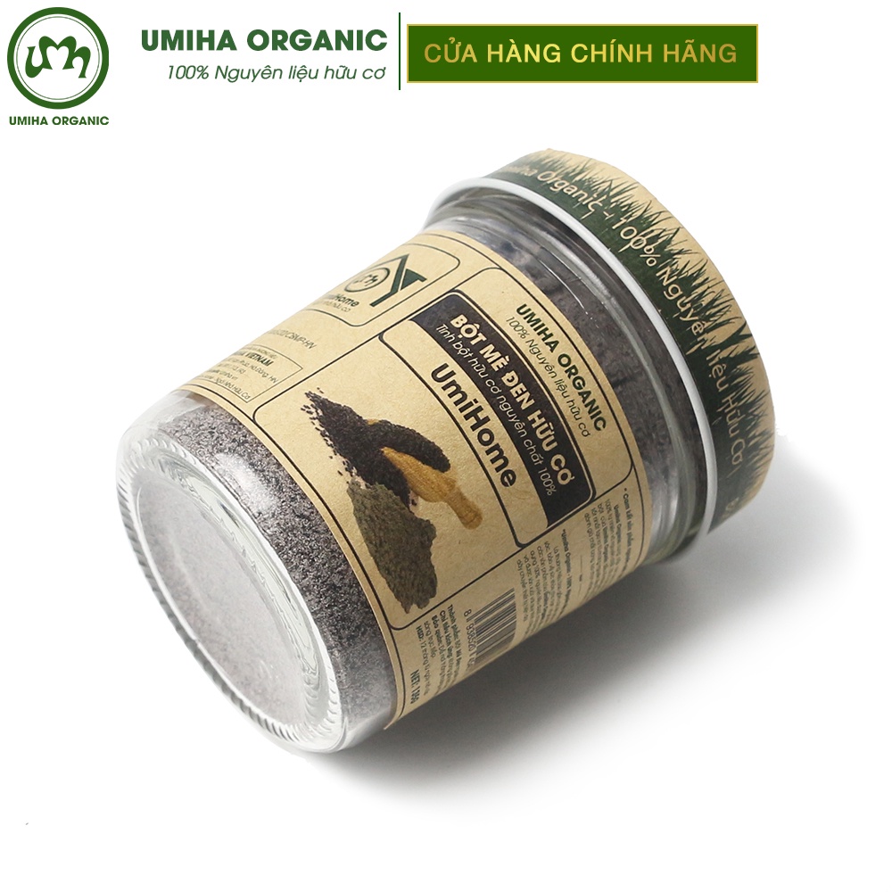 Bột Mè Đen Đắp Mặt Nạ Hữu Cơ UMIHA Nguyên Chất | Black Sesame Powder 100% Organic 40/85/135g
