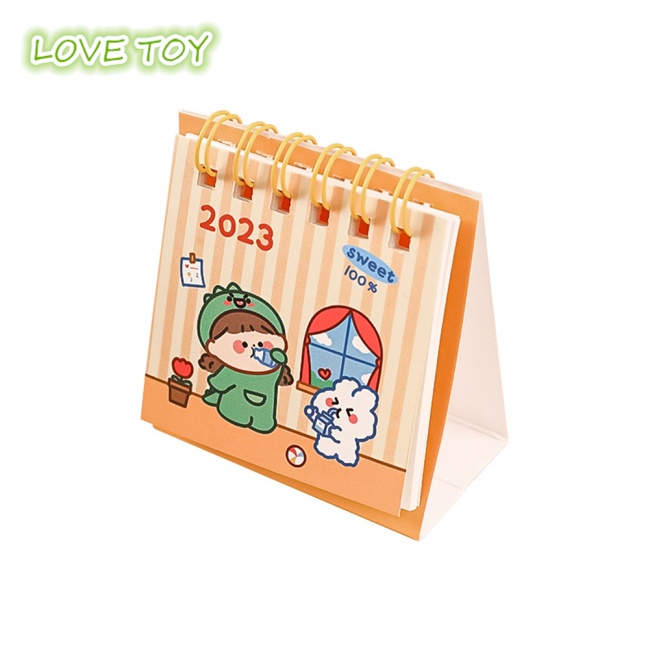 Lịch Để Bàn Nkodok 2023 Họa Tiết Hoạt Hình Trang Trí Văn Phòng / Trường Học