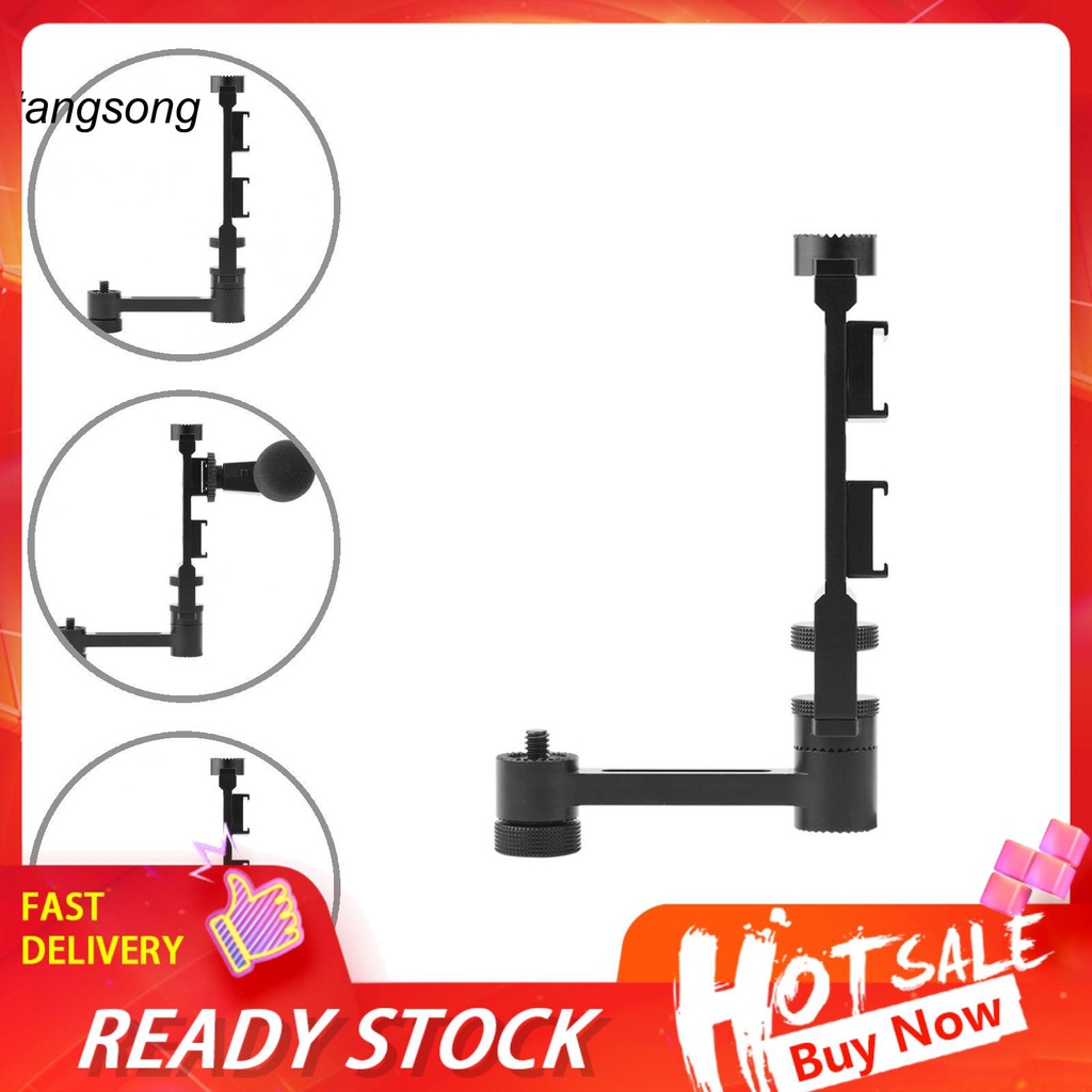 Tay cầm mở rộng gắn đèn pin và mic cho DJI OSMO Mobile 3/2/1
