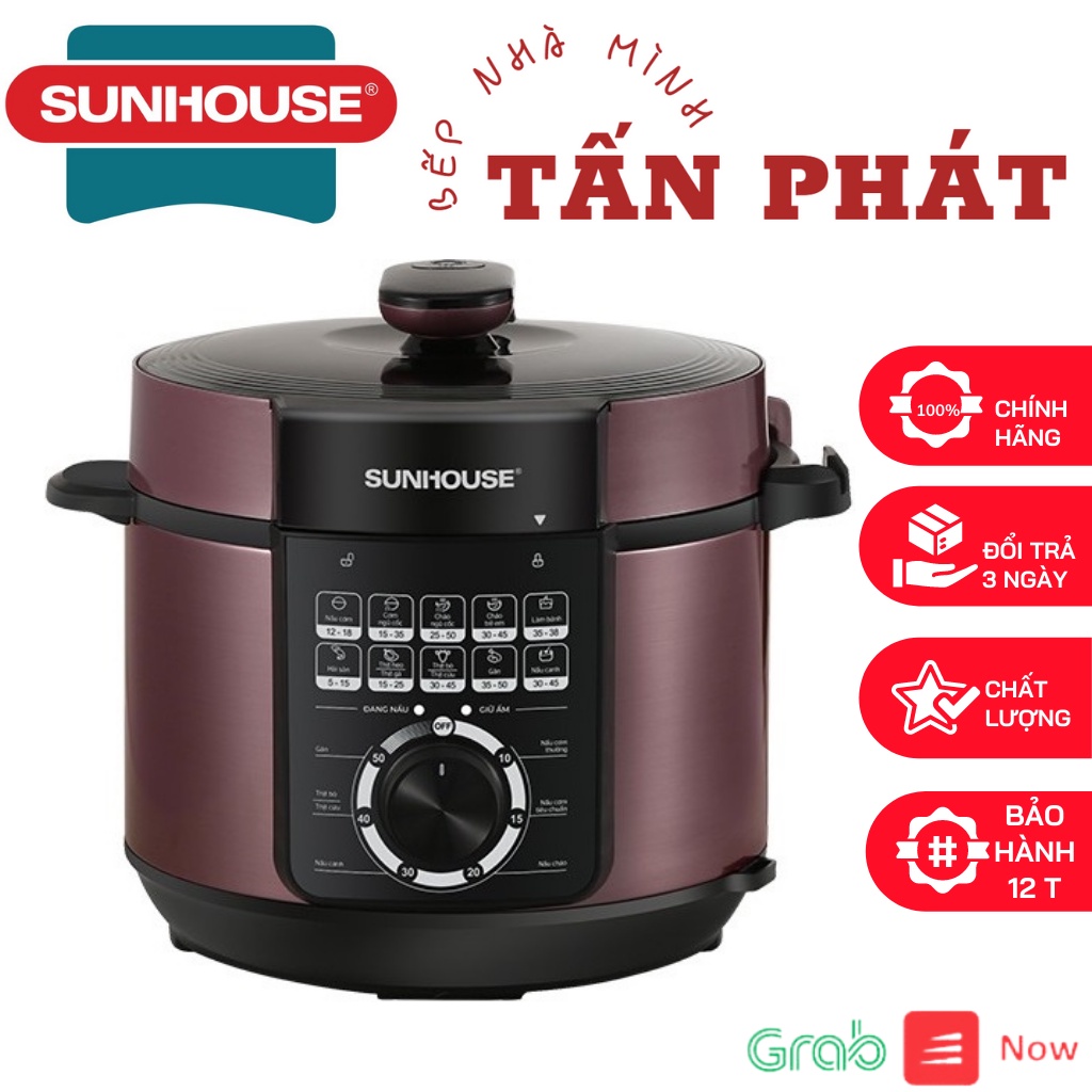 NỒI ÁP SUẤT ĐIỆN SUNHOUSE SHD1552 hoặc SHD1657