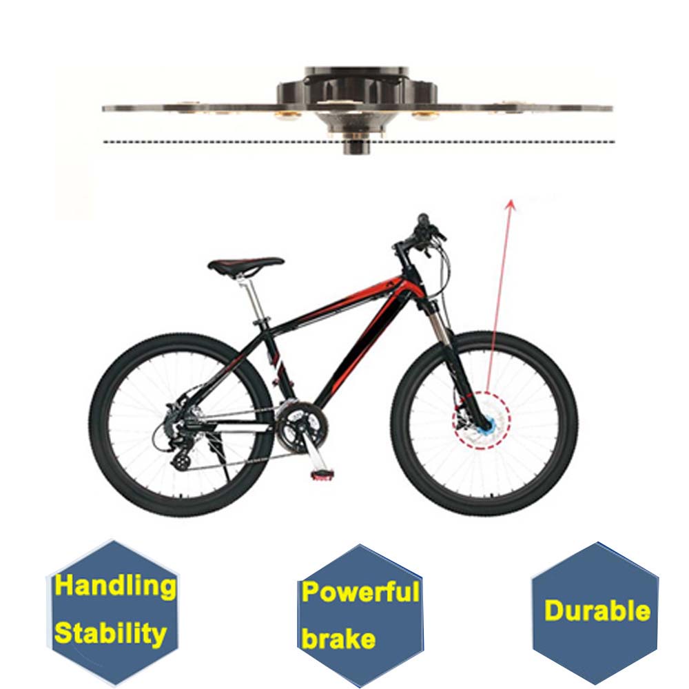 Đĩa phanh xe đạp leo núi 6 bu lông bằng hợp kim nhôm 160mm/ 180mm