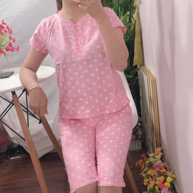 Bộ đồ mặc nhà chất siêu mát (ảnh thật)