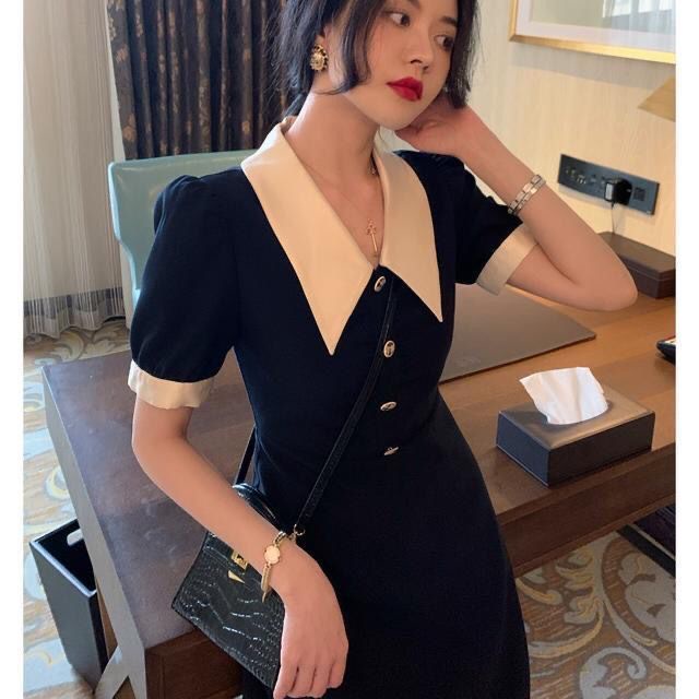 Đầm Cổ Búp Bê Phong Cách Retro Pháp Size Lớn mm200 Jin