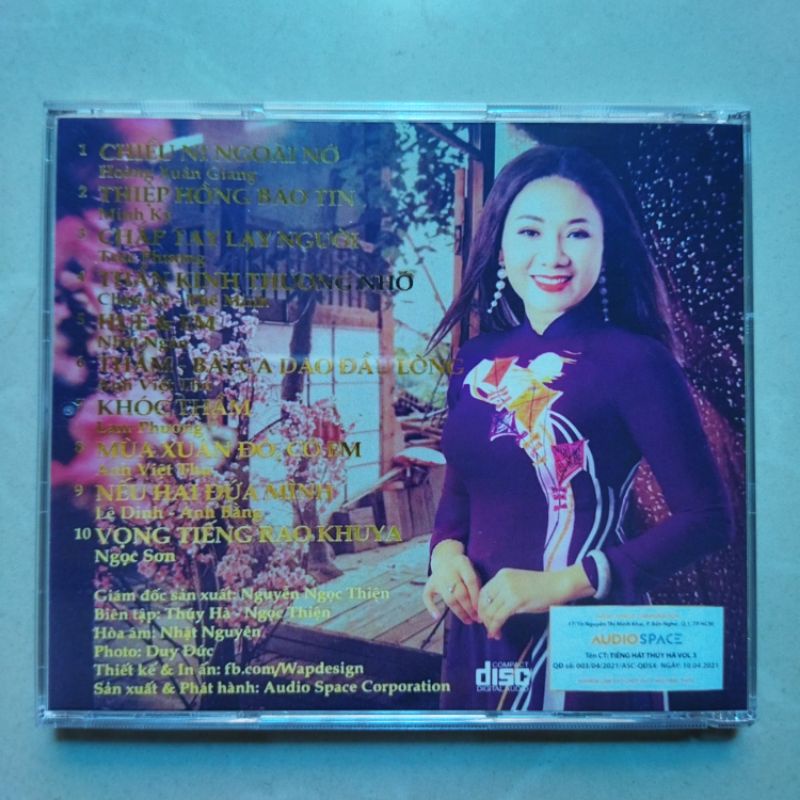 Bộ 3 CD Thúy Hà 1,2,3 phono