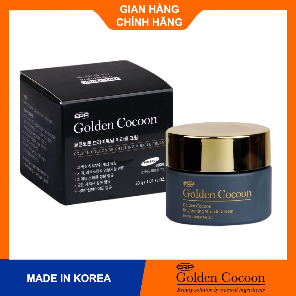 KEM LÀM MỜ THÂM, NÁM, TÀN NHANG GOLDEN COCOON BRIGHTENING MIRACLE CREAM HÀN QUỐC