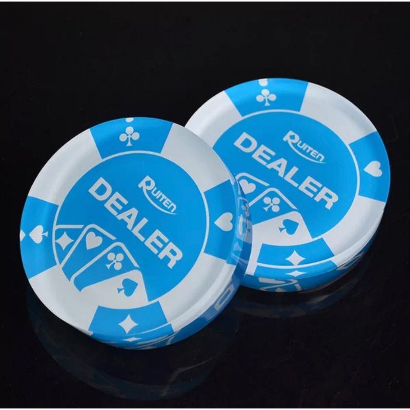 Nút Dealer Ruiten bằng Acrylic cao cấp cho Poker