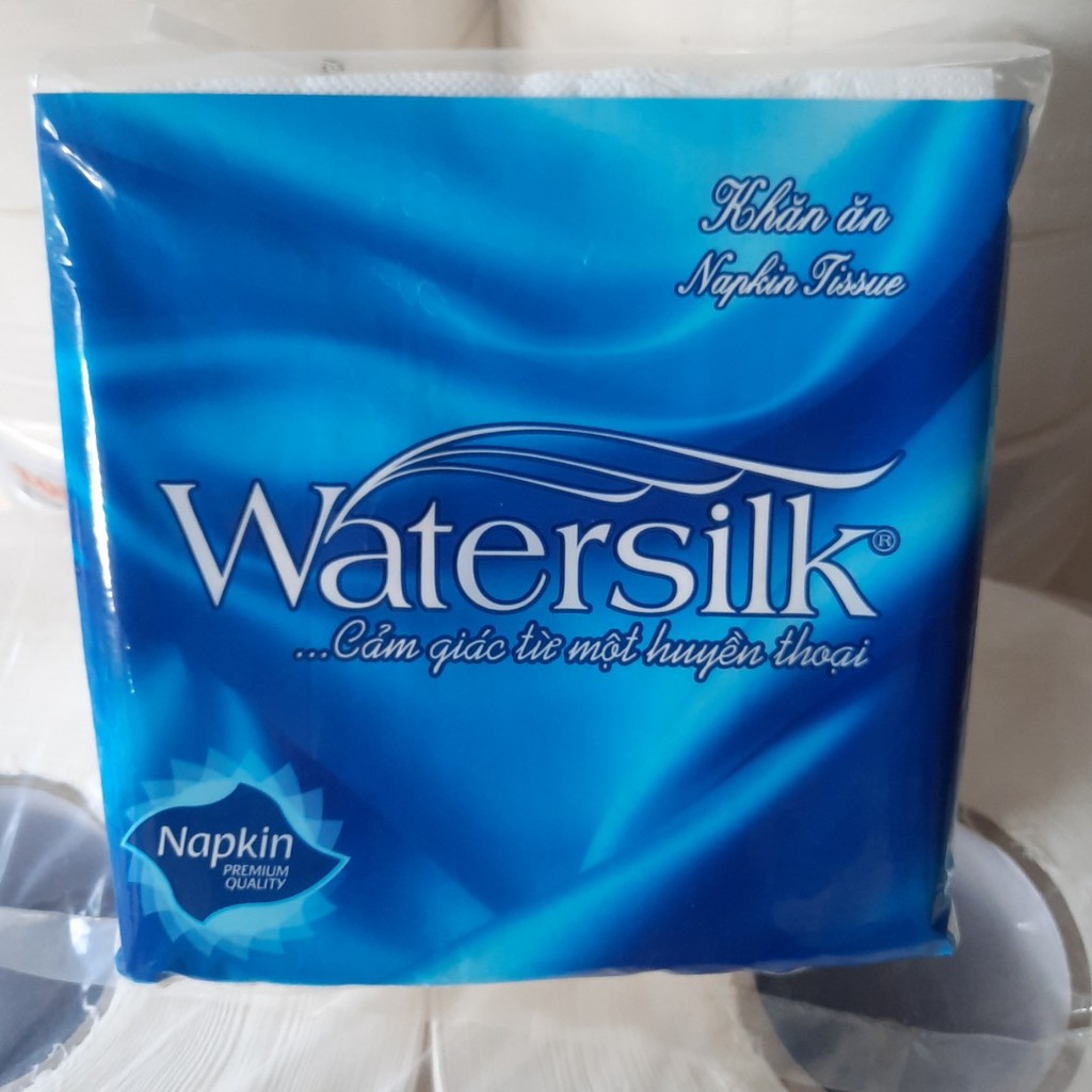 GIẤY ĂN VUÔNG WATERSILK 100 TỜ ( Combo 10 gói )