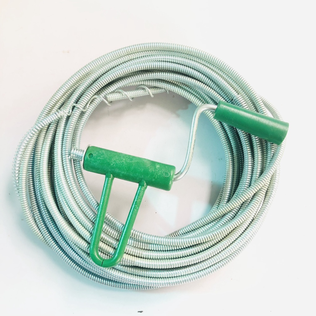 Dây thông đường ống thoát nước, thông bồn cầu vệ sinh bằng thép dài 2 mét, 5 mét, 10 mét, 15 mét