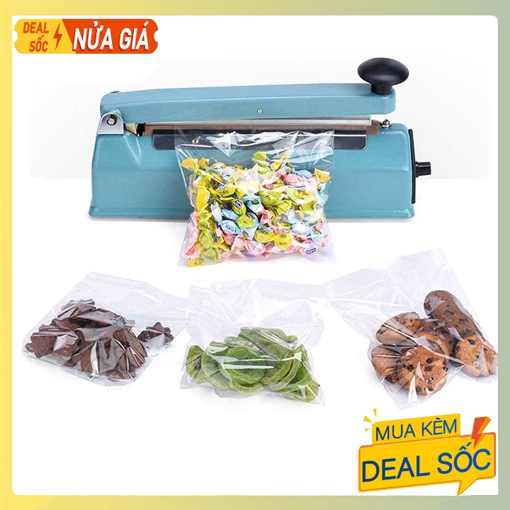 Máy hàn miệng túi đường hàn 20cm vỏ thép