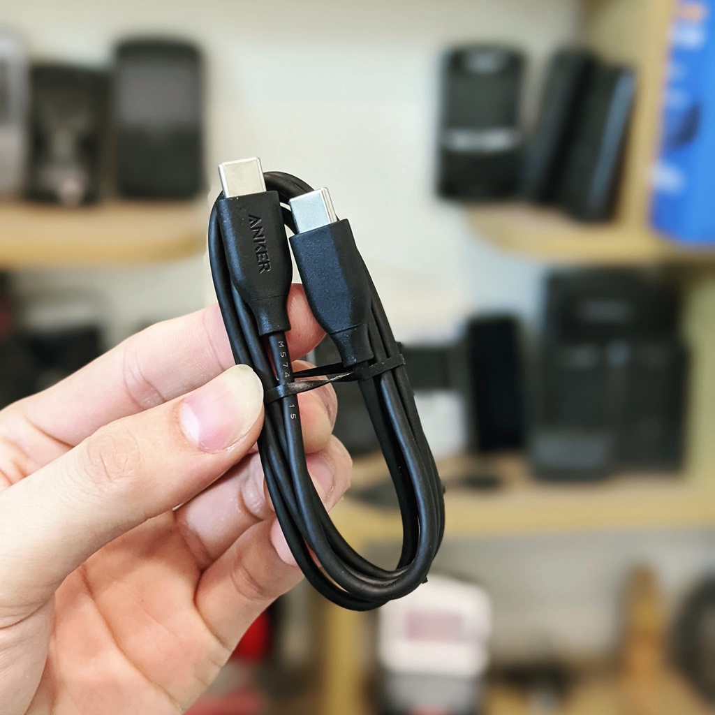 Cáp Anker Powerline C to C - Dài 0.9m New nobox ! Hỗ trợ sạc nhanh