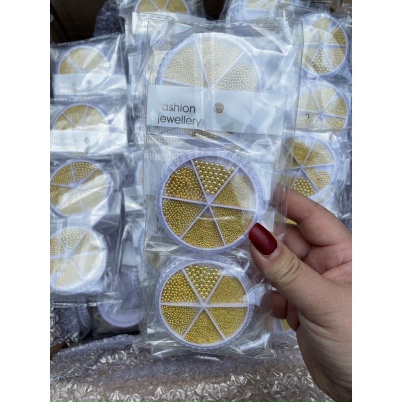 Bi nail , bi úc trang trí móng vàng bạc mix đủ size to nhỏ - Ann933233