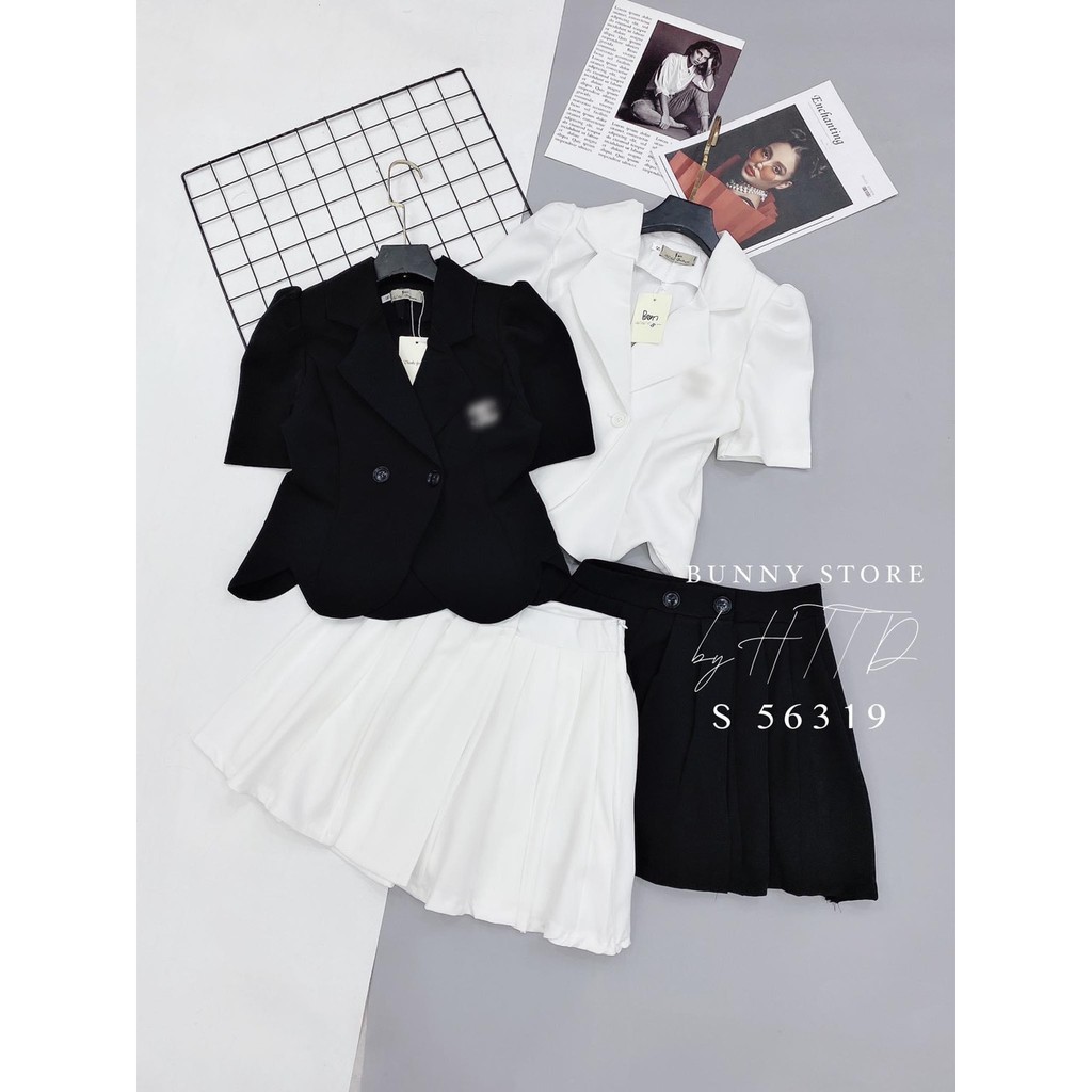 BÁN SỈ ÁO VEST MIX CHÂN VÁY XẾP LI | BigBuy360 - bigbuy360.vn