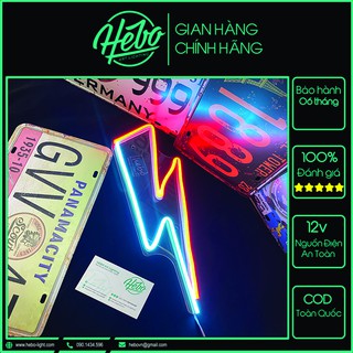 Đèn Trang Trí Tia Chớp 2 màu Neon Sign ┊ Trang Trí Phòng Ngủ .... ┊ HEBO Art Lighting