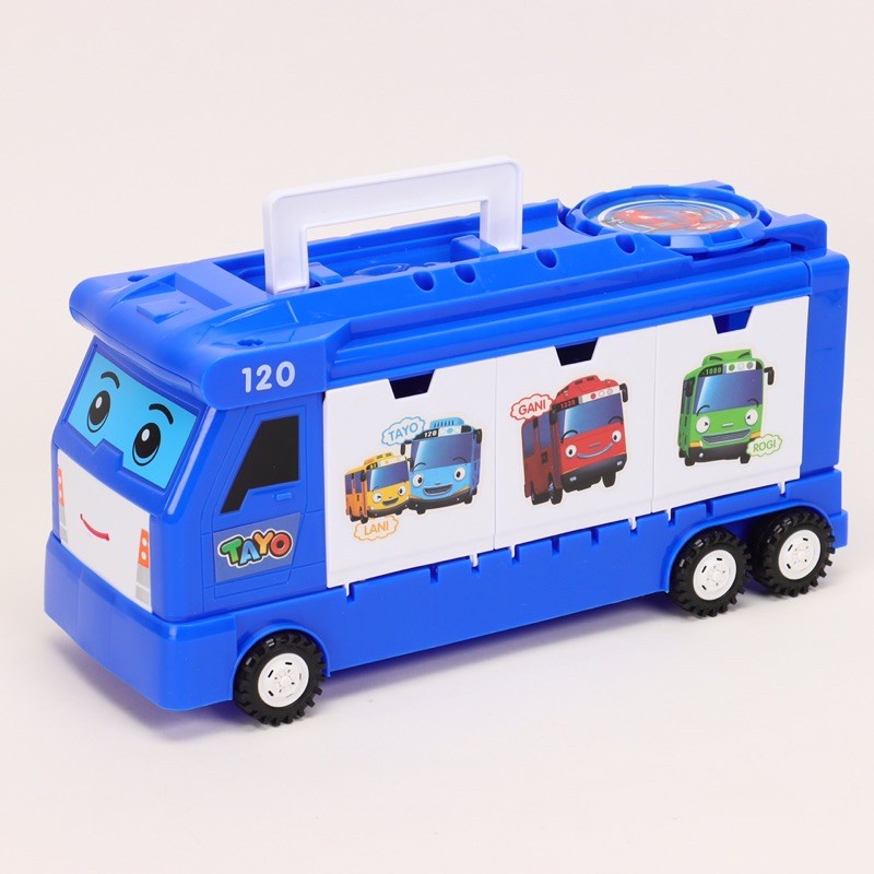 🔥HOTTOYS🔥Bộ Đồ Chơi Xe Bus TAYO - Xe Bus Chở Xe