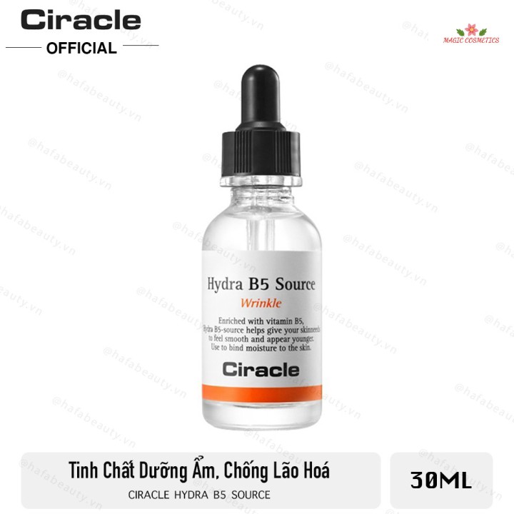 [Mã giảm giá] Tinh chất dưỡng sáng da, chống nhăn hiệu quả Ciracle Hydre B5 Source Wrinkle 30ml