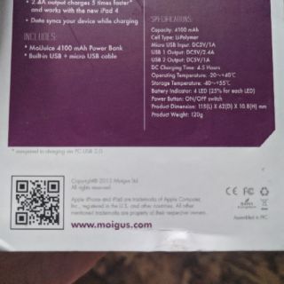 Sạc dự phòng MOIGUS