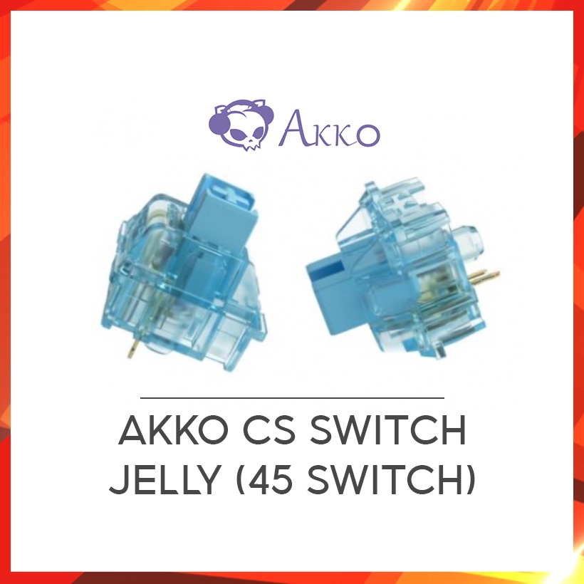 Bộ switch AKKO CS - (Jelly Black / Pink / Blue / White / Purple / Sakura /Crystal /Silver / Wine Red ) 45 Switch