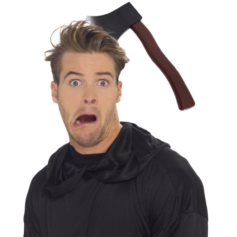 Băng Đô Halloween Hình Rìu Vui Nhộn Hài Hước